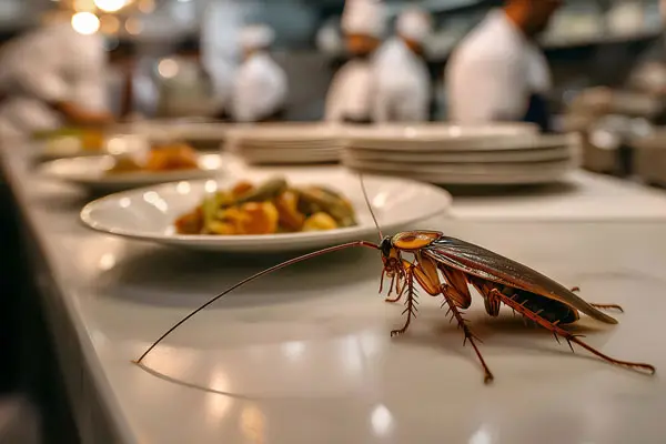 Cockroach in Kitchen